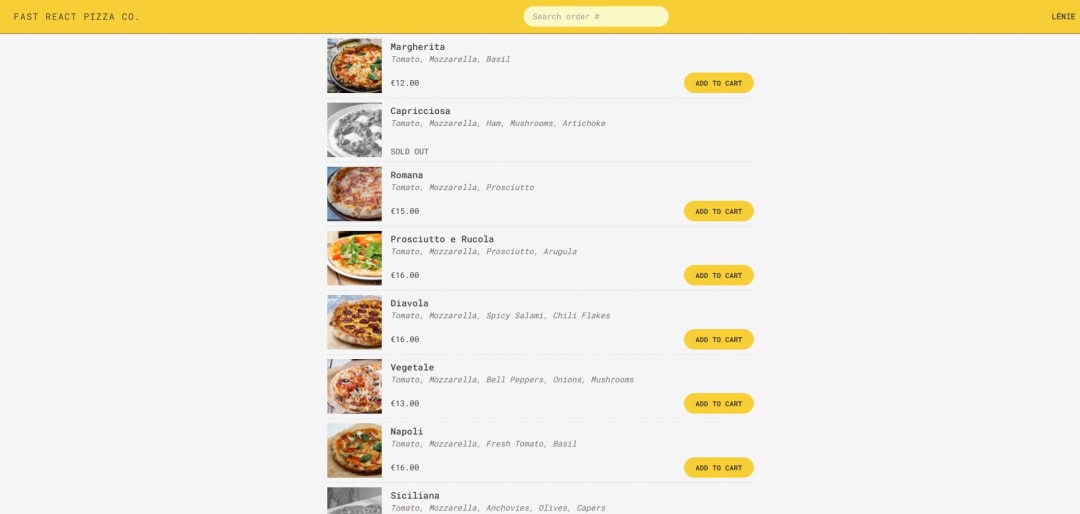Fast React Pizza